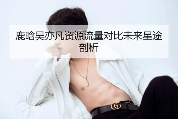 鹿晗吴亦凡资源流量对比未来星途剖析